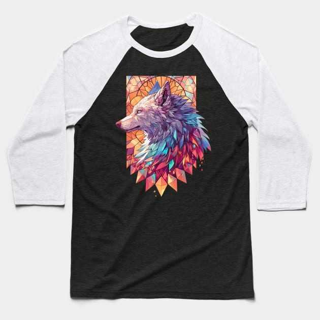 wolf Baseball T-Shirt by boxermaniac